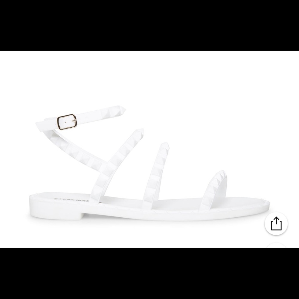 White Steven Madden sandals